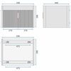 Conjunto de muebles de baño con lavabo Astor 60cm Grey