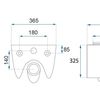 Cuvette WC suspendue REA Carlo Mini Tornado Greige