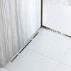 Shower tray skirting panel 140cm Brush Gold