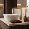 Bathroom faucet PREMIUM Rea Como Brush Gold High
