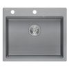 granitni umivalnik KURT 110 WORKSTATION Grey Metallic