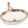 Countertop washbasin Rea Margot White/Gold