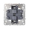 Double grounded socket OSTE JNH002-G White