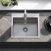 Stainless steel sink Leo 50 BRUSH NICKEL