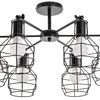 Lampa Sufitowa Wisząca Metalowa Loft APP735-6C
