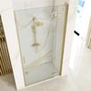 Shower doors Rea Hugo 90 Gold Brush + profil