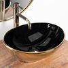 Countertop washbasin Rea Sofia in Black Gold