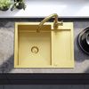 Stainless steel sink Paul BRUSH GOLD