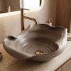 Ceramic Countertop Basin REA HM-66TB Handmade ART