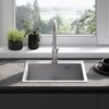 Stainless steel sink Leo 50 BRUSH NICKEL