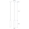 LAMPA SUFITOWA WISZĄCA  30 CM APP574-1CP Czarna