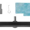 Duschrinne Neox Slim pro black 50