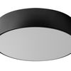 Lampada Plafoniere 40cm Rotonda Nero Da Soffitto app642-3c