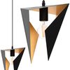 LAMPA SUFITOWA TRÓJKĄTNA GEOMETRYCZNA APP253-1CP CZARNA