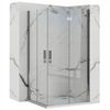 Shower enclosure Rea Molier Chrome Double 90x90