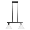 LAMPA SUFITOWA SZKLANA METALOWA APP317-2CP