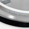 Mirror LED OVL 50x100cm Black