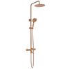 Shower set with thermostat REA Lungo Copper Brush