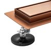 Linear drainage REA Neox pro Brushed Copper 90