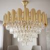 Lampada a sospensione in cristallo SWE100-CP 60cm GOLD