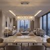 LED krištolinis pakabinamas šviestuvas SWE073-CP 60cm Chrome
