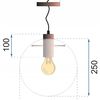 Lampa sufitowa Lassi 25 cm APP040-1CP Różowe Złoto