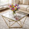 Stolik kawowy szklany Glamour Gold CS-14G