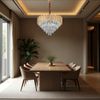 Lampe suspendue Cristal G053-CP 80CM Gold