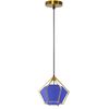 Lampă suspendată de tavan albastra Diamant APP452-1CP