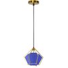 Lampa Sufitowa Wisząca Diament APP452-1CP Niebieska