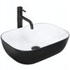 Umywalka nablatowa Rea Belinda Black Calala mat