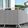 Sichtschutz Balkon grey 1x5M PE