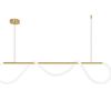 Люстра LED APP854-CP Long Gold