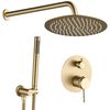 Shower system  Rea Lungo Grip Gold Brush  + BOX