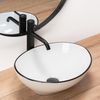 Countertop Basin Rea Sofia Black Edge