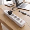 Prelungitor Multipriză 5 prize + 2x USB-A + USB-C JNH022-5A White