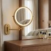 Miroir LED Glow Brush Gold