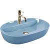 Lavabo de sobremesa REA Aura 61 L.Blue Shiny