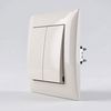 Double Switch OSTE JNH007-W BEIGE