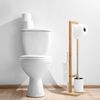 Porte-papier brosse toilette en bambou White 321502