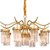 CEILING METAL CRYSTAL PENDANT LAMP APP769-9CP