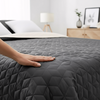 bedspread- quilted/double-sided Diamante D.Grey / Ecru