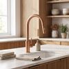 Air outlet with aerator for kitchen faucet REA Fresh Brush Copper