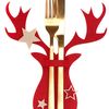 Christmas cutlery cover 4 pcs Red Reindeer