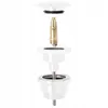 Universal basin click-clack plug Rea White