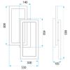 Lámpara de techo LED SWE059-C BLACK
