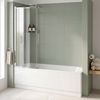 Sliding bathtub screen REA Dario Chrome 80