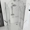 Shower enclosure Rea Molier Chrome Double 80x80