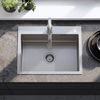 Stainless steel sink Liam BRUSH NICKEL