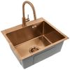 Zlewozmywak stalowy REA Leo 50 Miedź szczotkowana